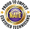 NATE certified HVAC technicians spring lake park MN